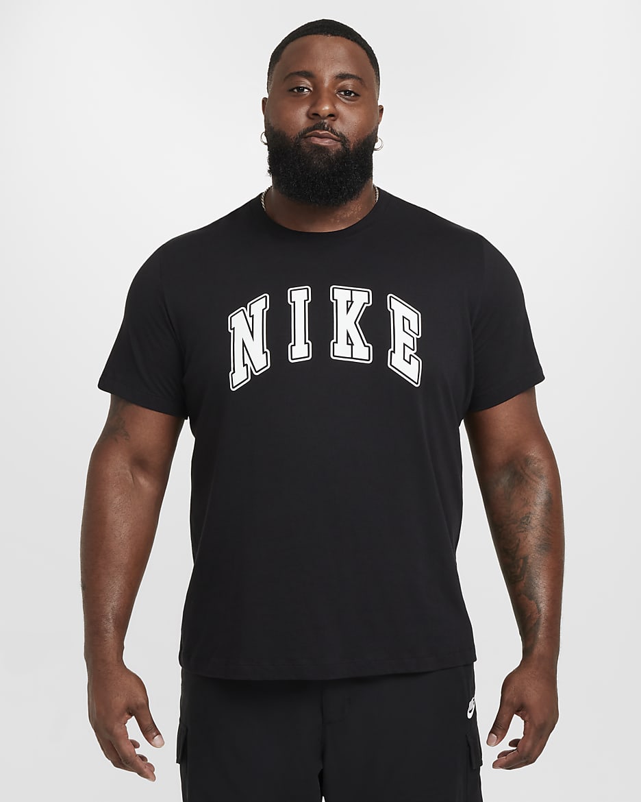 Black nike t shirt online